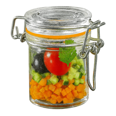 2.5 oz. Mini Plastic Mason Jar