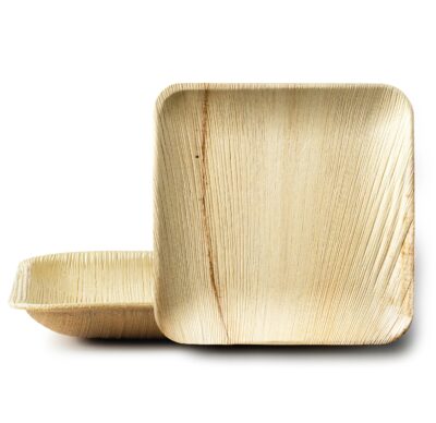 8x8" Square Palm Leaf Plate 1/300ct